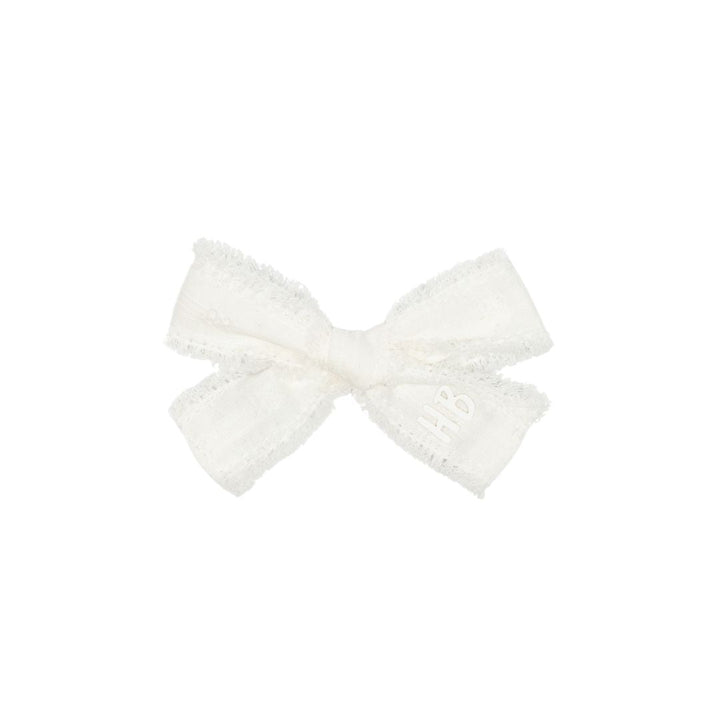 clip thin eyelet bow