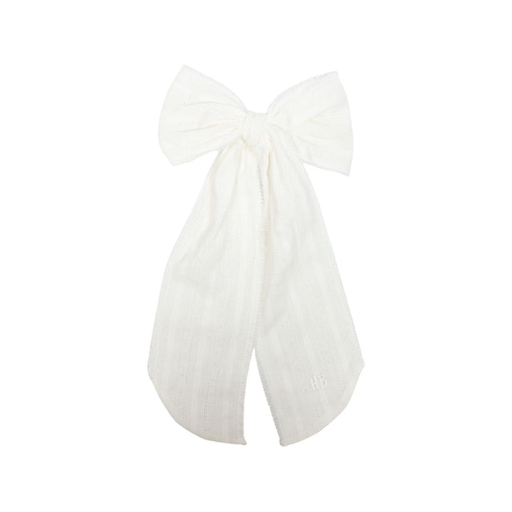 clip thin eyelet bow