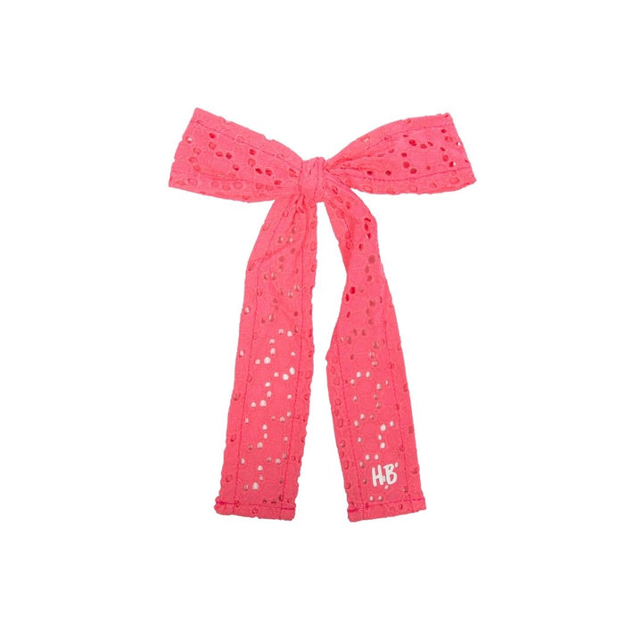 clip heavy eyelet bow