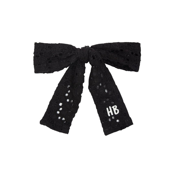 clip heavy eyelet bow