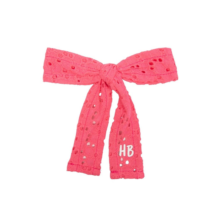 clip heavy eyelet bow