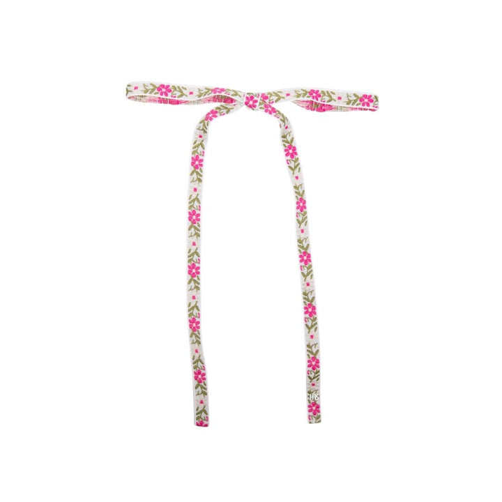 clip embroidered ribbon bow