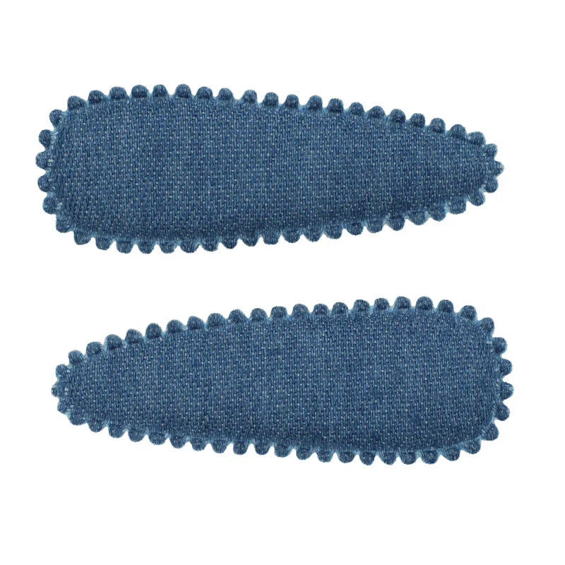 clip snap denim covered set