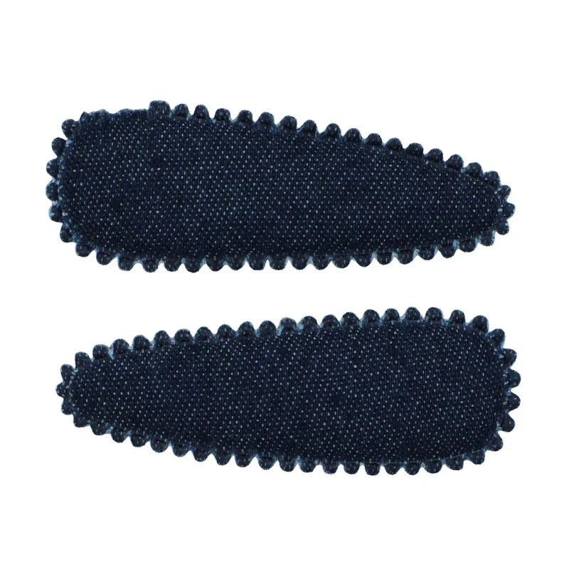 clip snap denim covered set