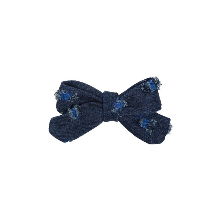 clip snap fray denim set
