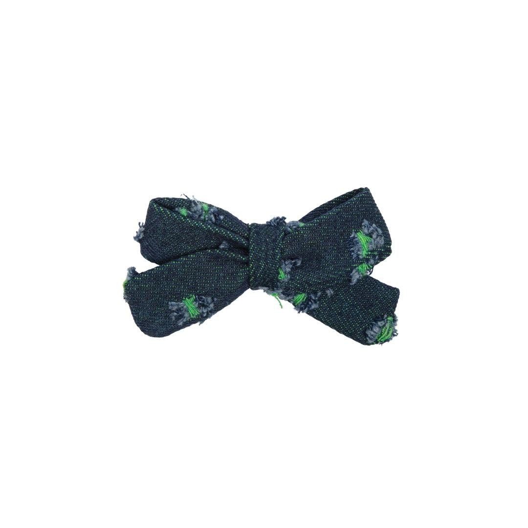 clip snap fray denim set