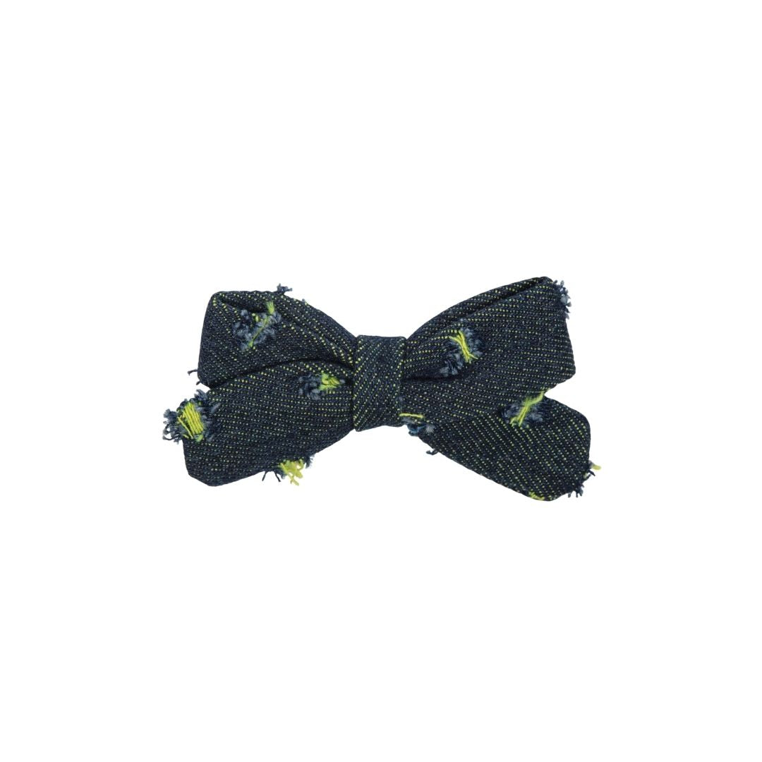 clip snap fray denim set