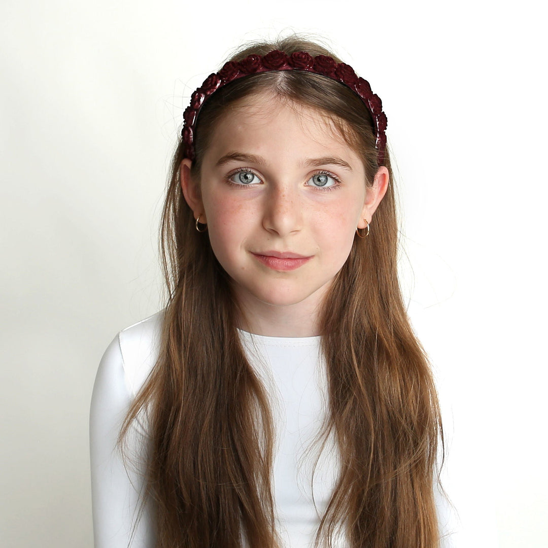 headband hard roses