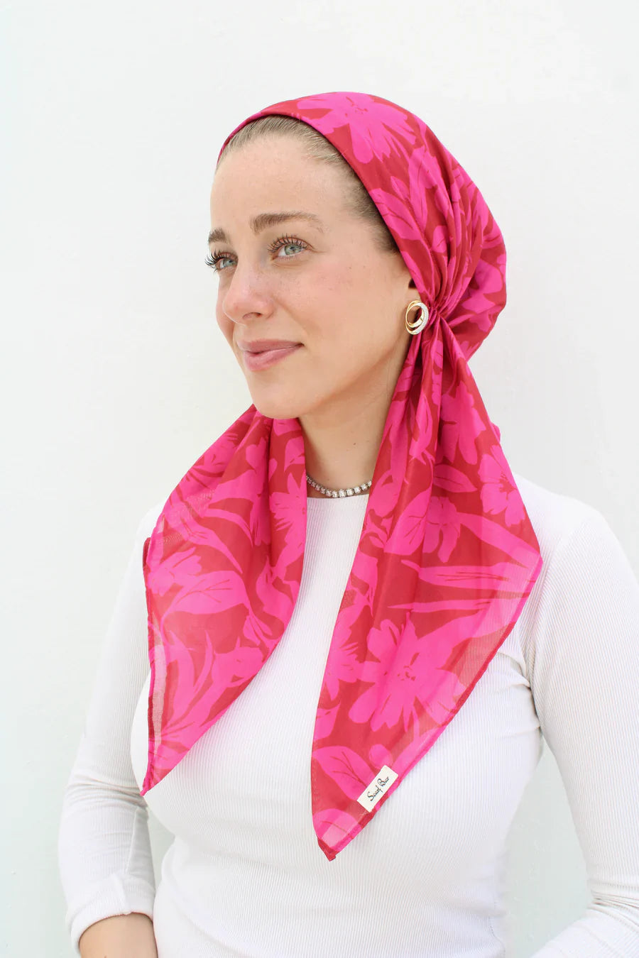 headscarf short pretied pattern