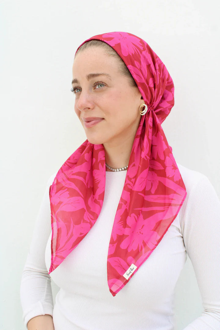 headscarf short pretied pattern