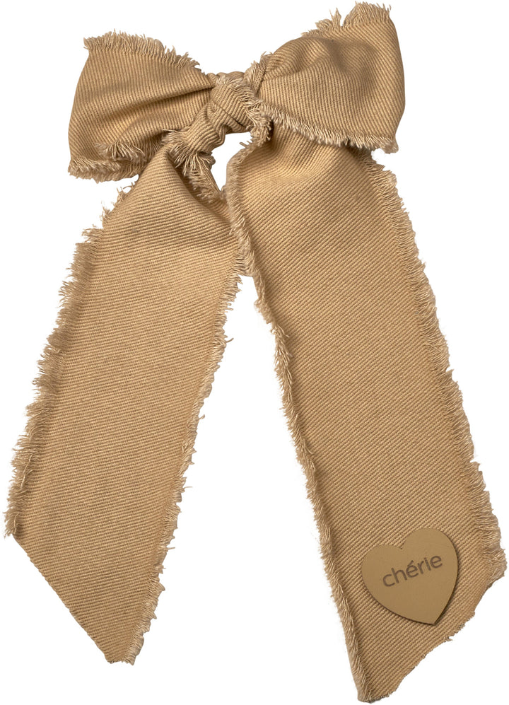 clip denim fringe heart