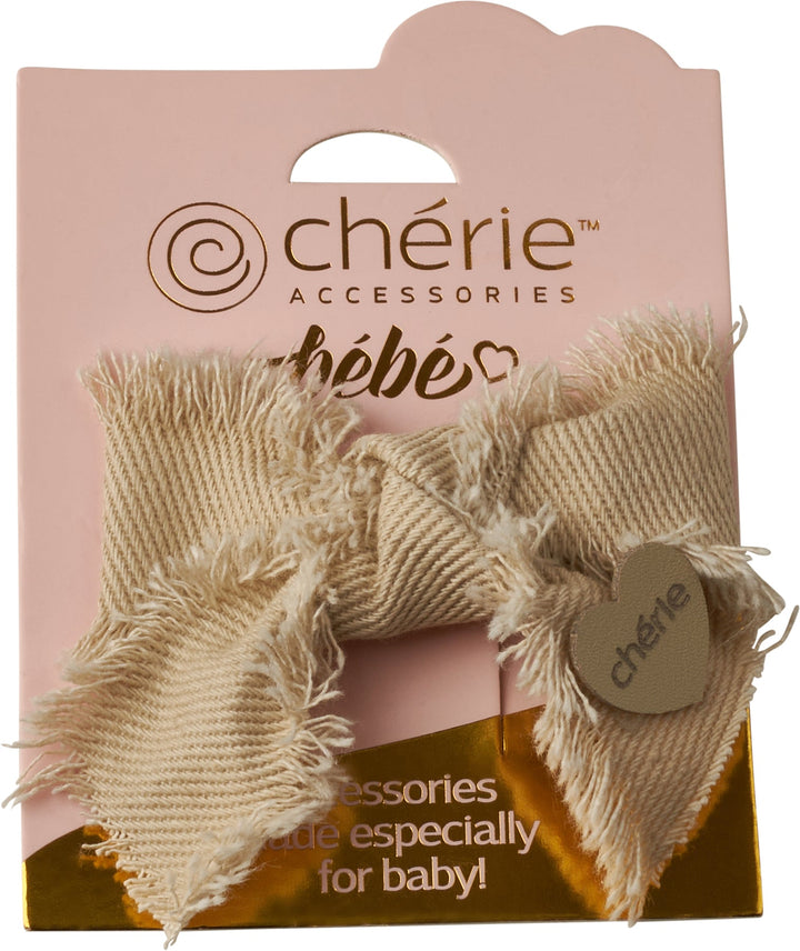 clip denim fringe heart