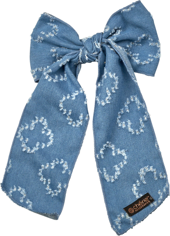 clip denim print