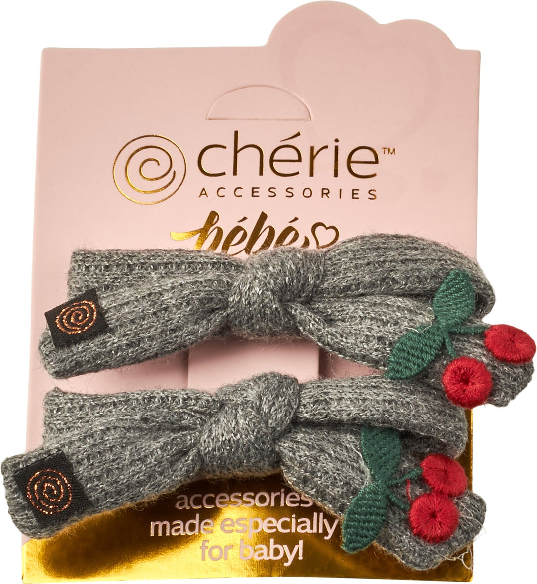 clip knit cherries pack of 2 set