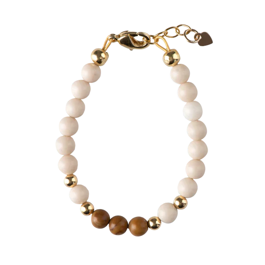 bracelet dye jade stone w gold beads