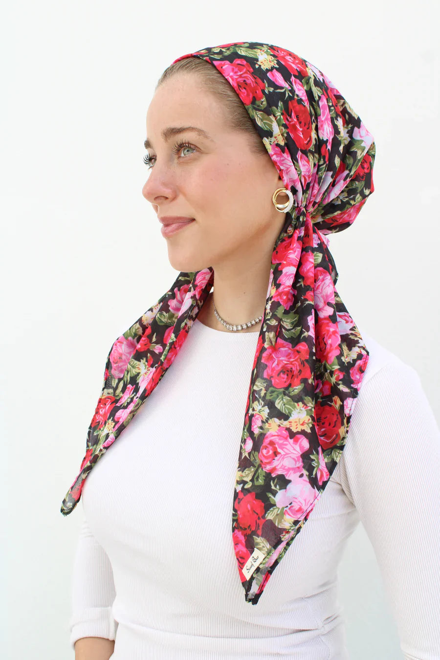 headscarf short pretied pattern