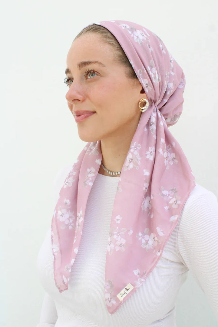 headscarf short pretied pattern