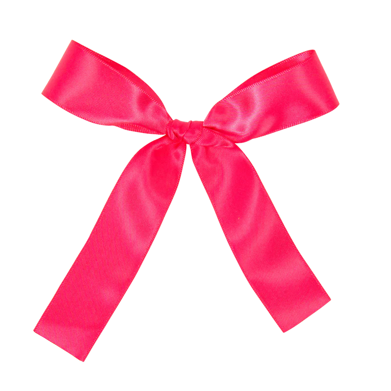 clip satin thin ribbon bow