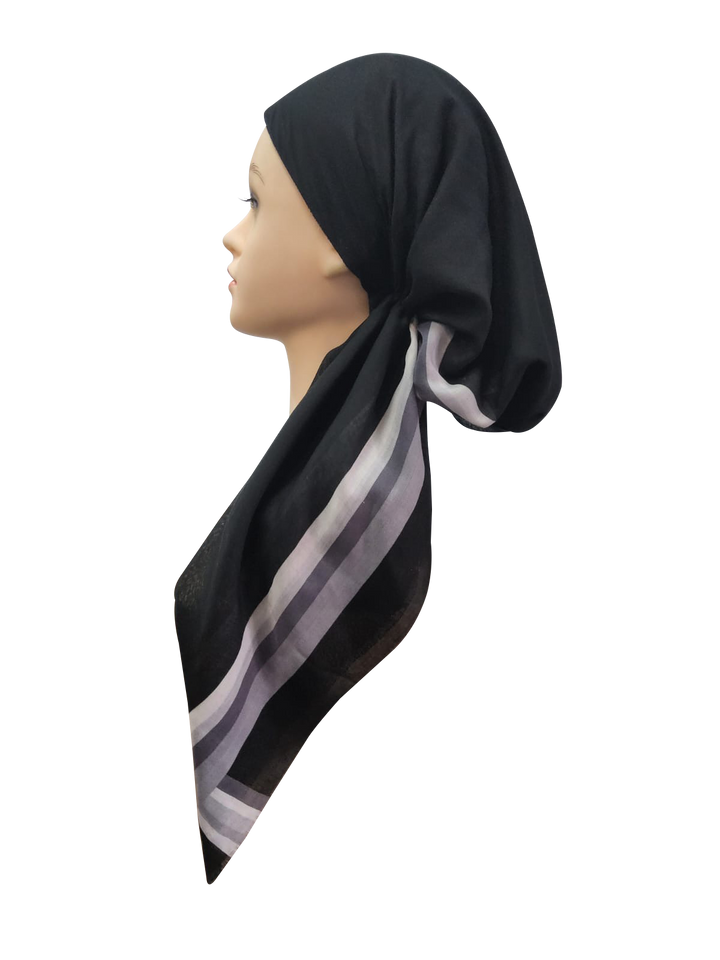 headscarf closed varsity stripe