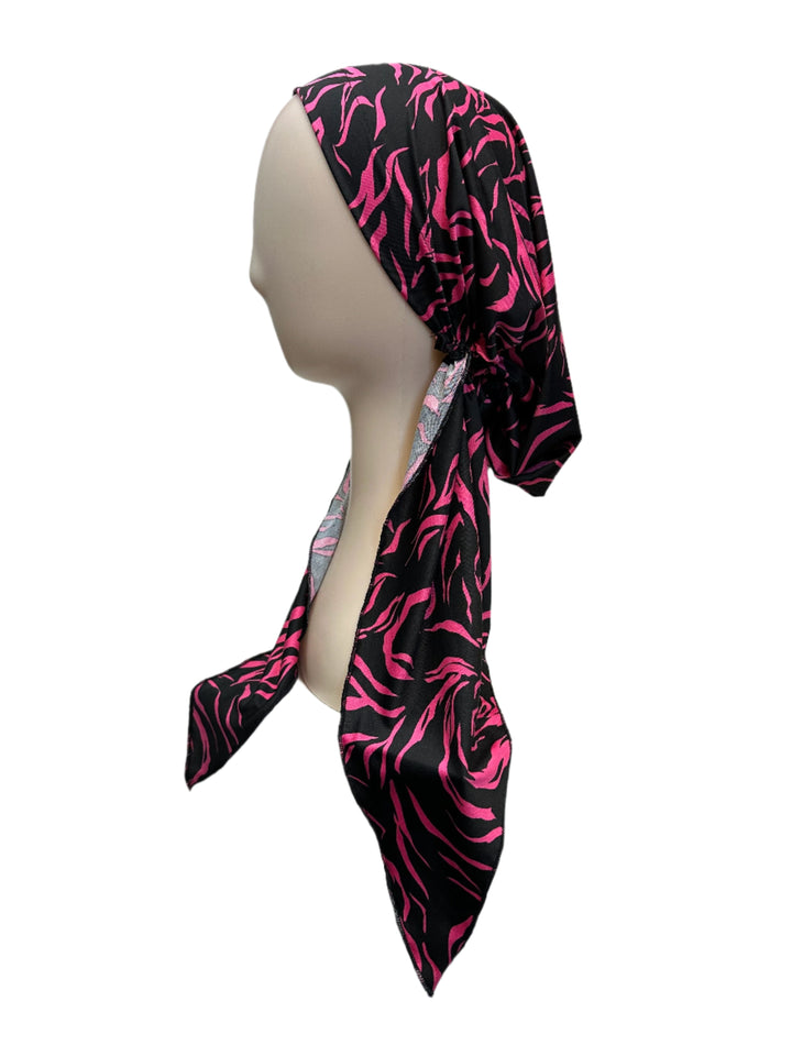 pretied unlined zeebra print