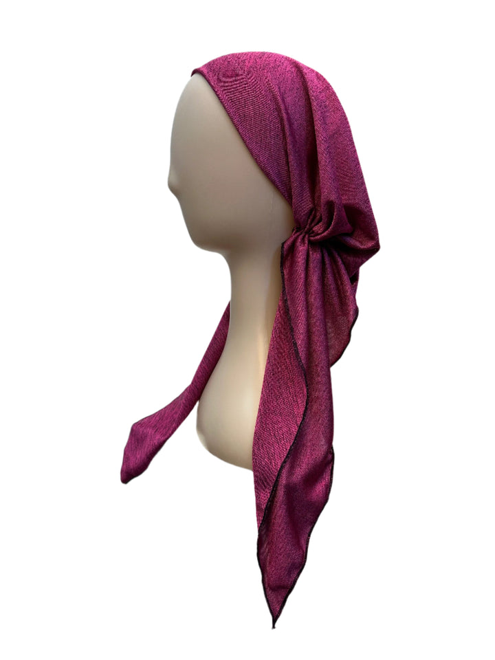 pretied unlined heather