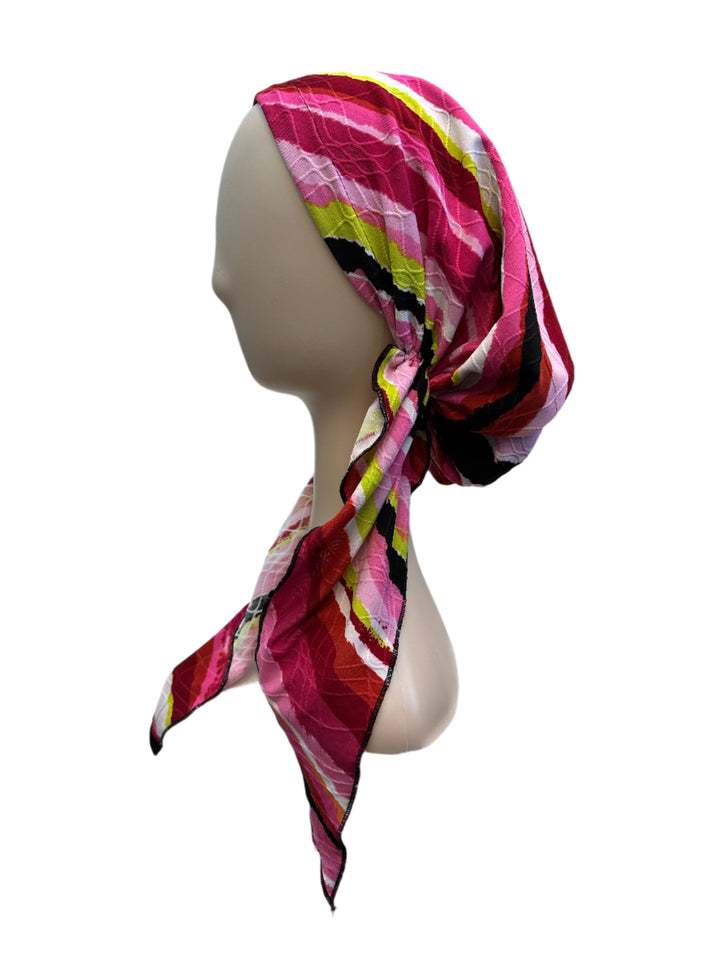 pretied lined multi color stripe