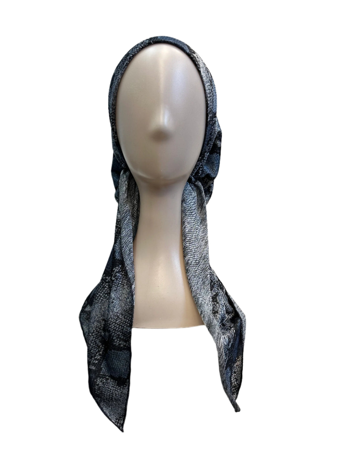 pretied lined crocodile print