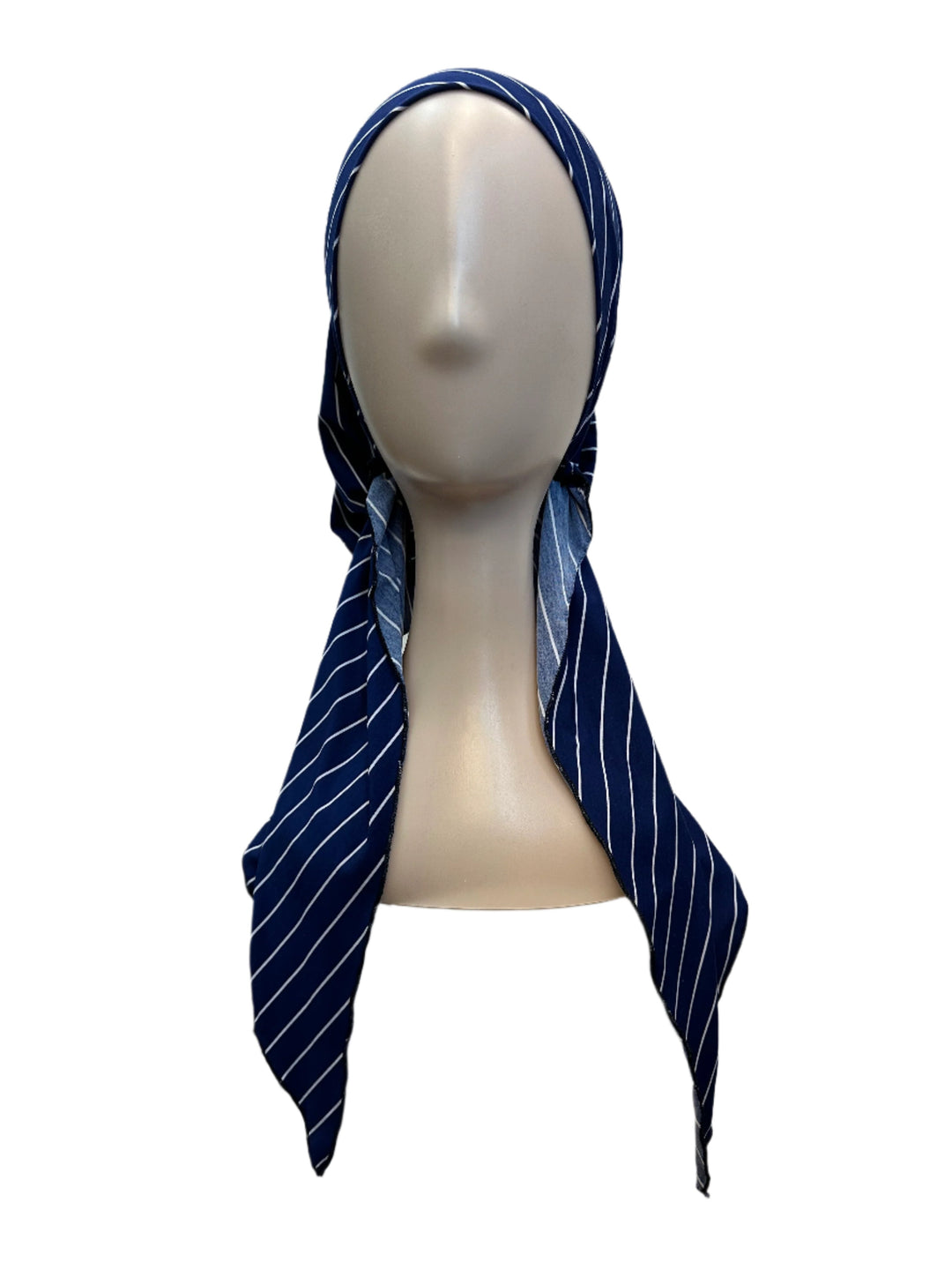 pretied unlined wide lines white