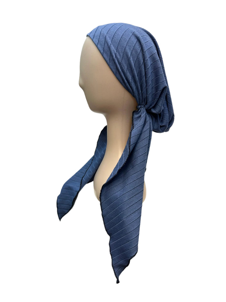 pretied unlined wide ribbed