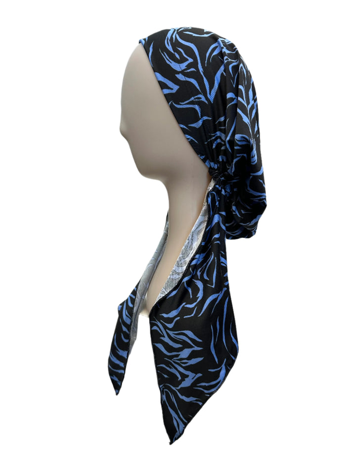 pretied unlined zeebra print