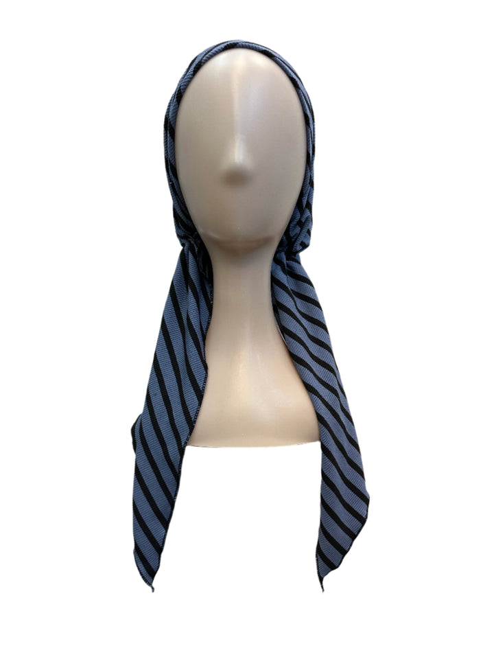 pretied unlined denim wide lines