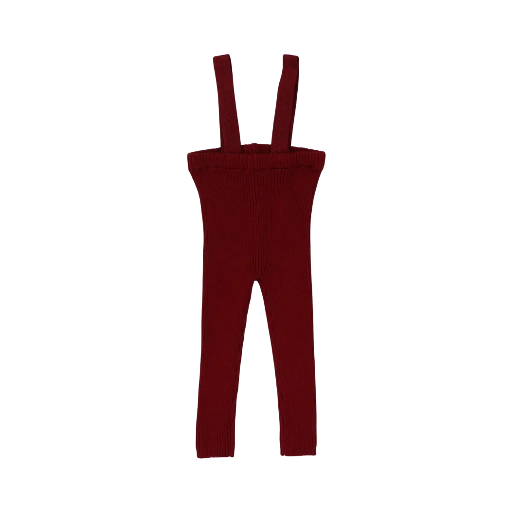 overall knit long suspender