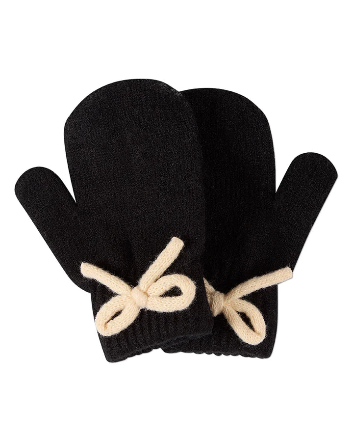 mittens sweet knit bow
