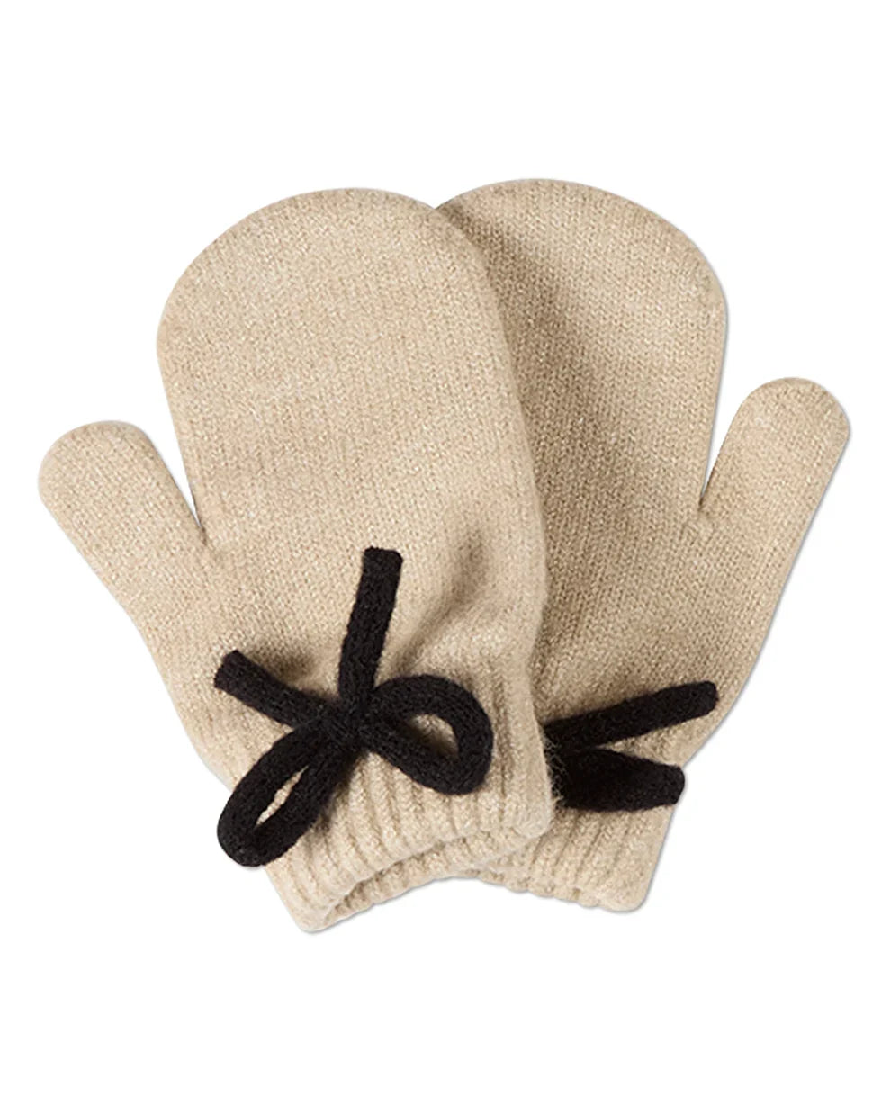 mittens sweet knit bow