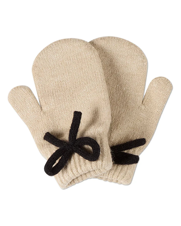 mittens sweet knit bow