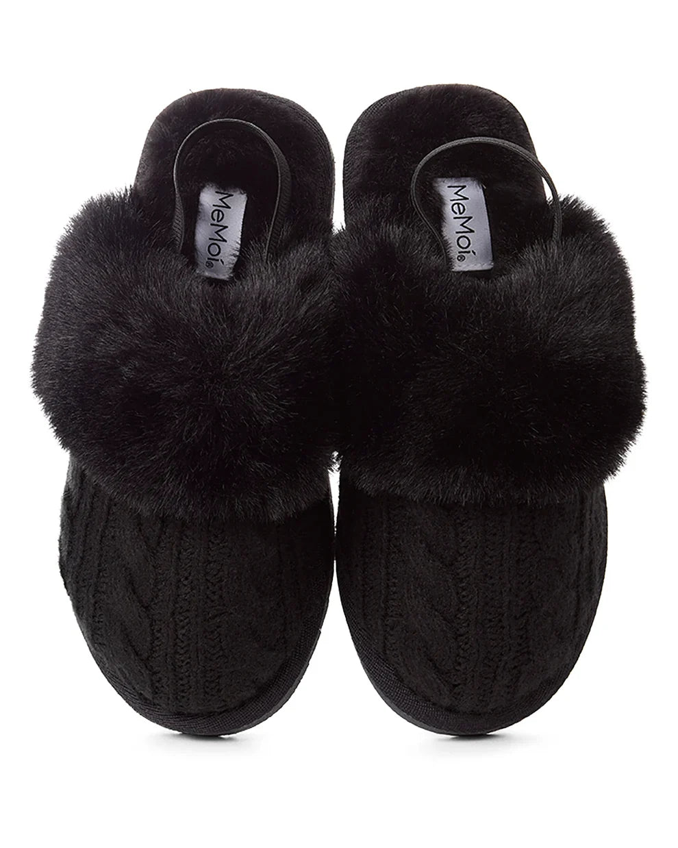slippers cable plush
