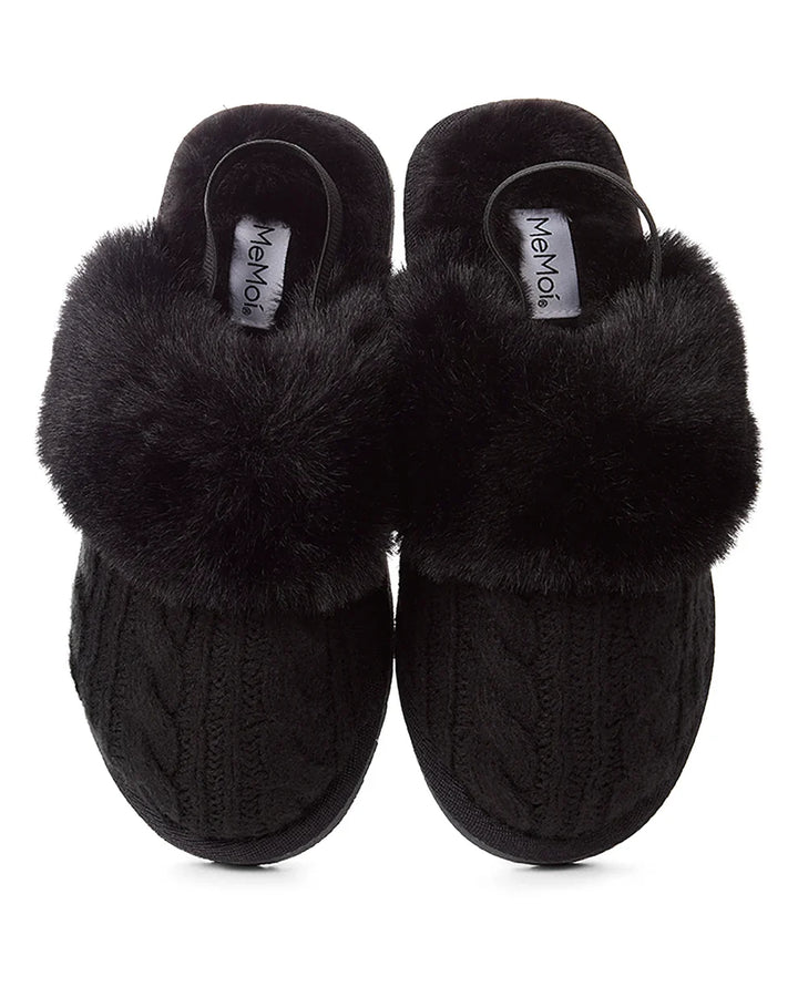 slippers cable plush