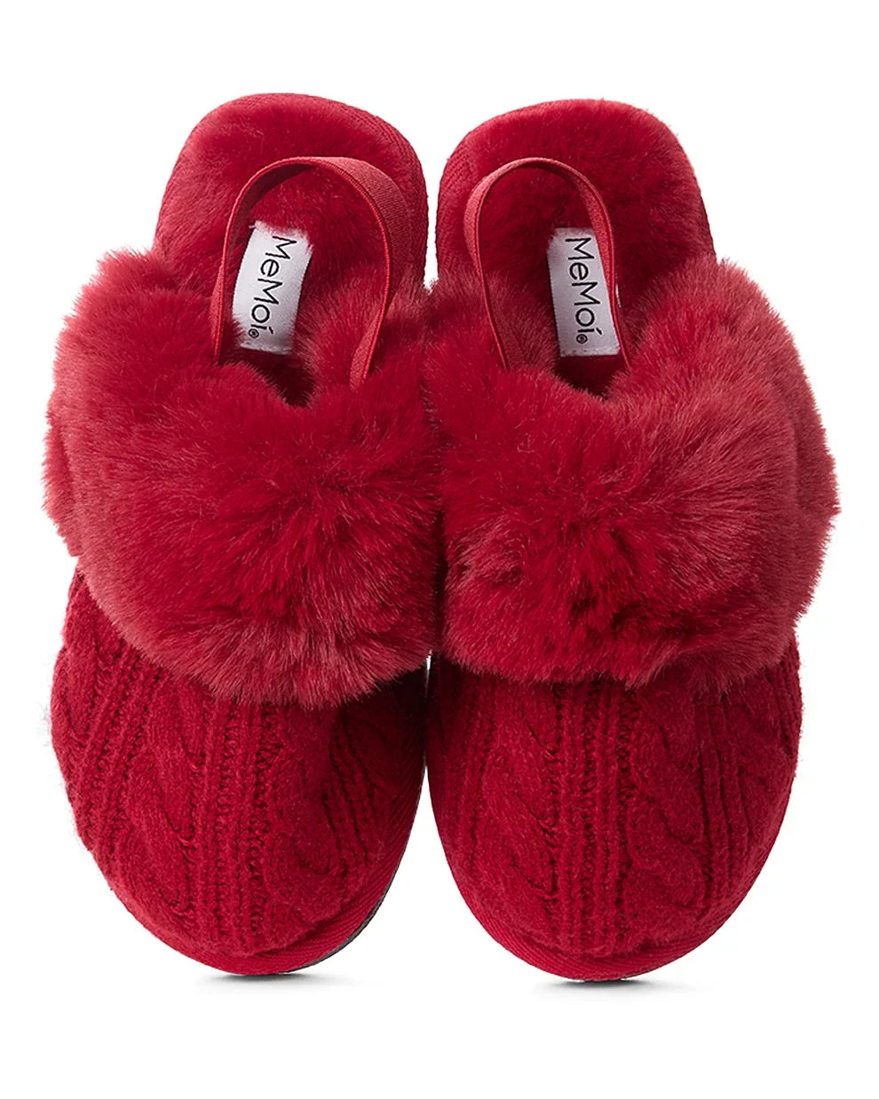 slippers cable plush