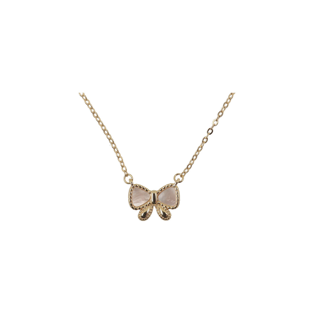 necklace beaded edge bow