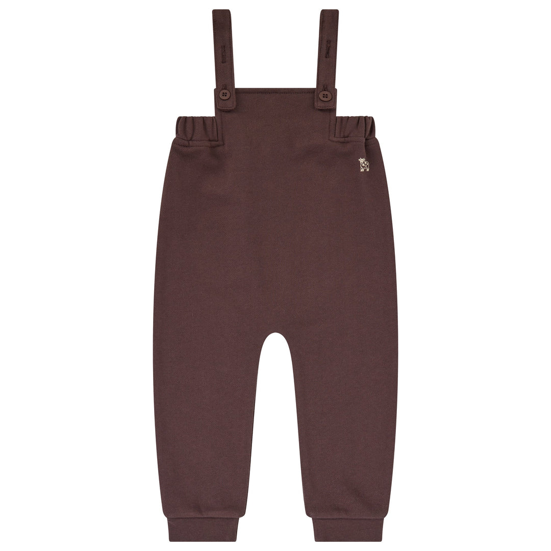 set outfit printed mockneck and overalls