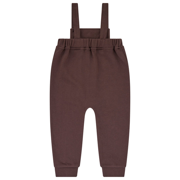 set outfit printed mockneck and overalls