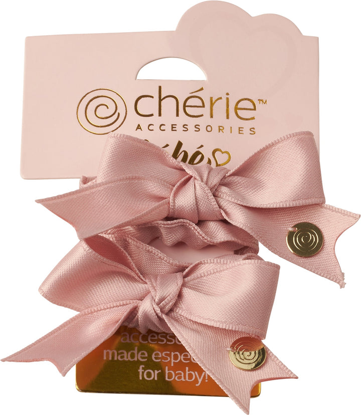 pony scrunchie basic satin bow set