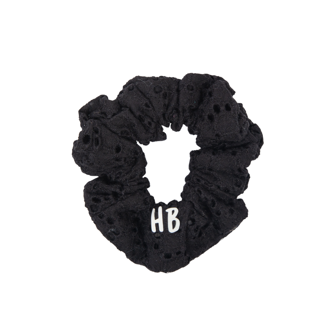 pony scrunchie heavy eyelet
