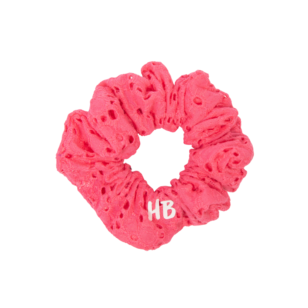 pony scrunchie heavy eyelet