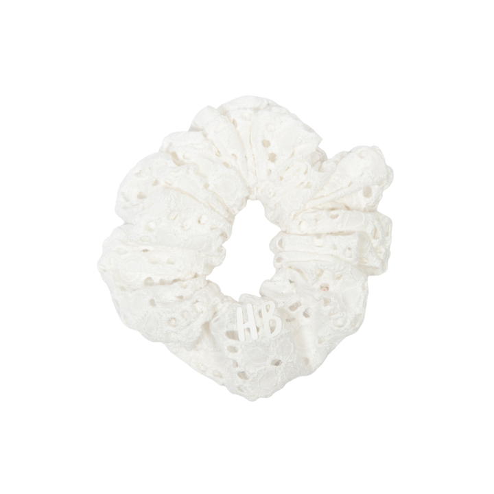 pony scrunchie heavy eyelet