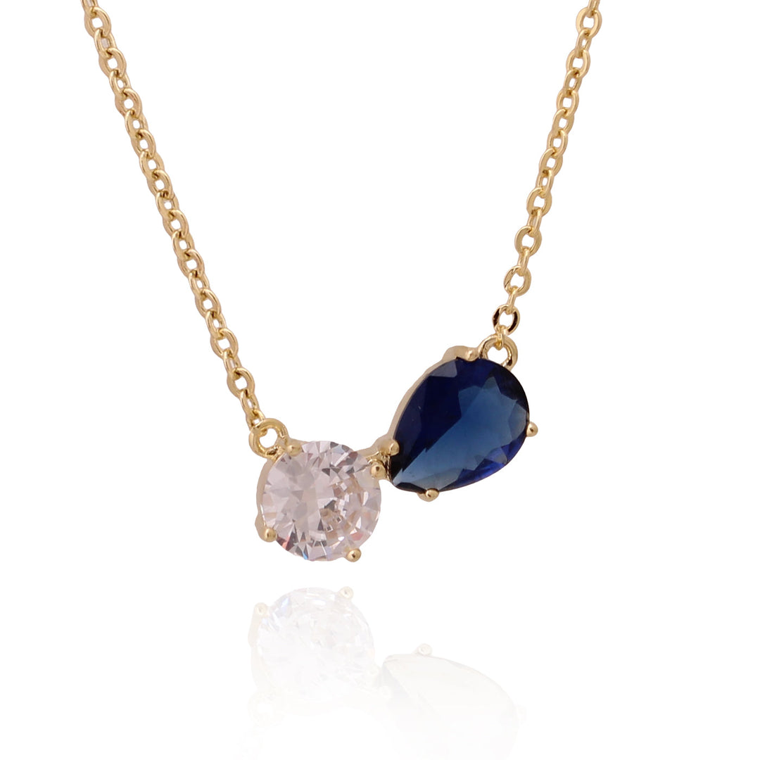 necklace pendant two stone