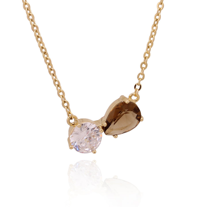 necklace pendant two stone
