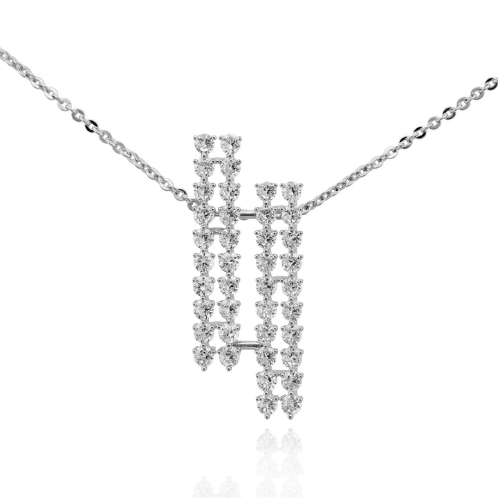 necklace pendant double line