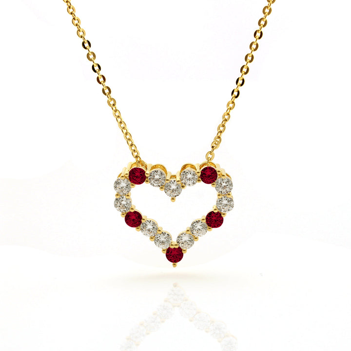necklace classic outline heart