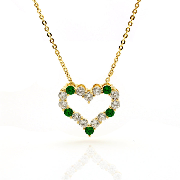 necklace classic outline heart